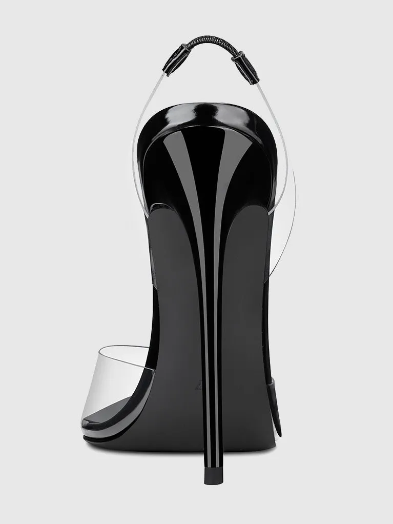 Macallan Slingback Pump - Phantom Black