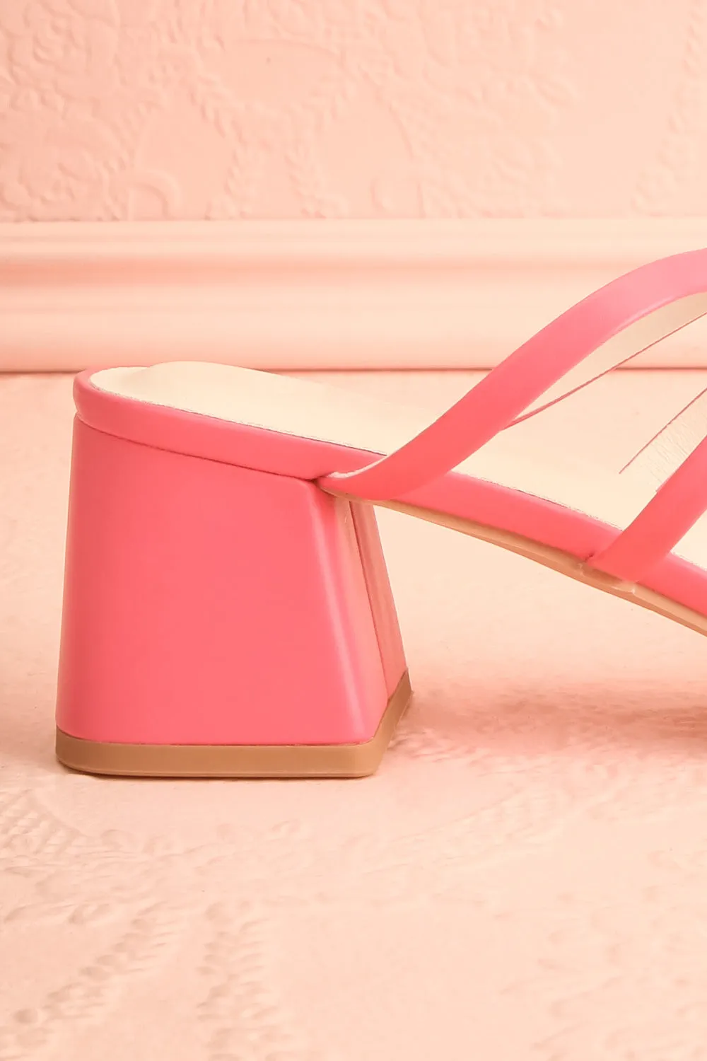 Macy Pink | Heeled Sandals w/ Bows