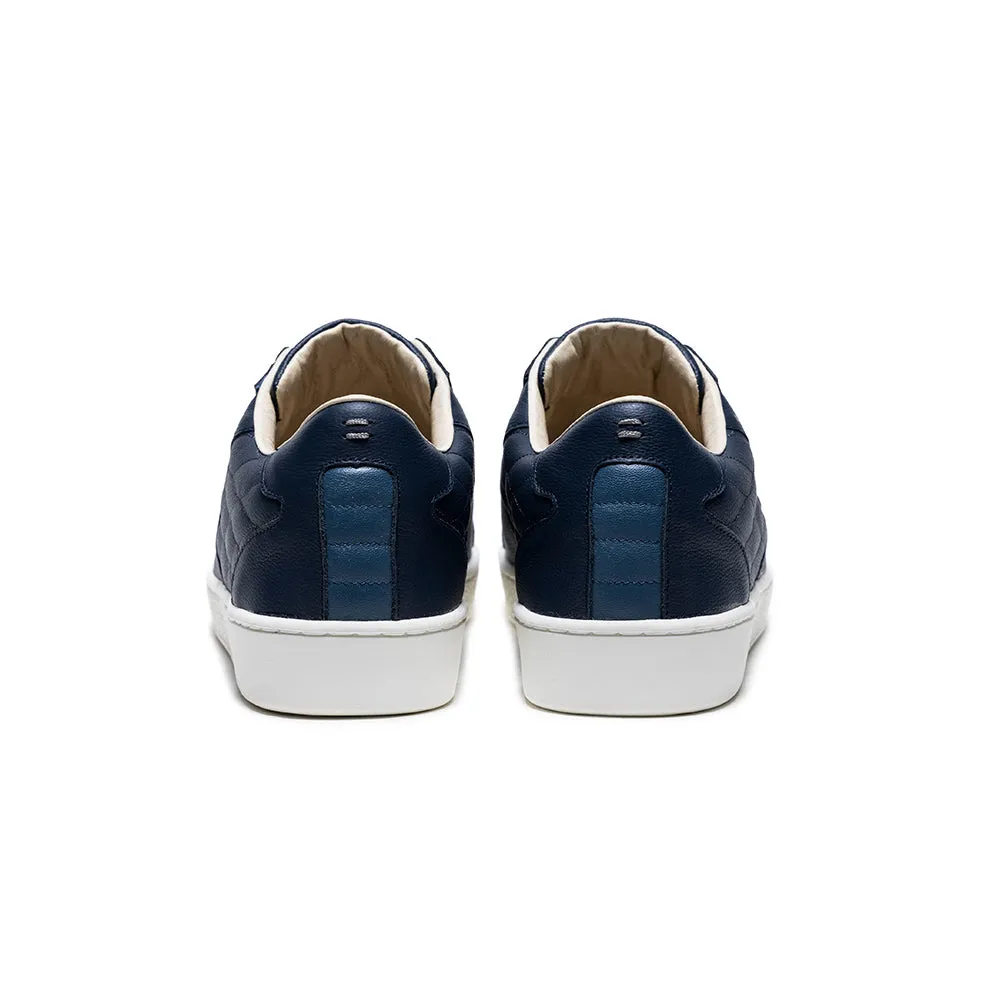 Men's Adelaide Lux Dark Blue Leather Sneakers 02723-555