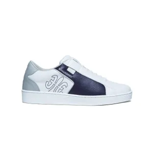 Men's Adelaide White Purple Leather Sneakers 02613-061