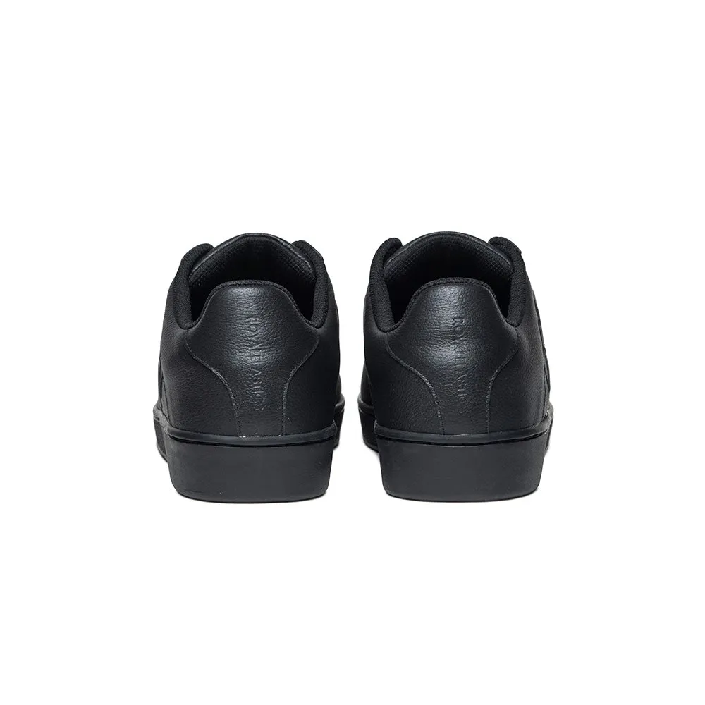 Men's Icon Black Logo Leather Sneakers 01900-999