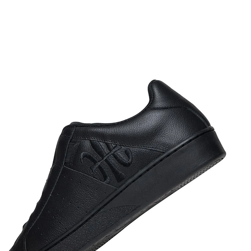 Men's Icon Black Logo Leather Sneakers 01912-999