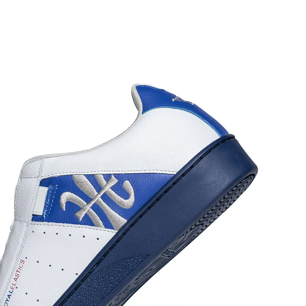 Men's Icon Genesis White Blue Leather Sneakers 01902-058