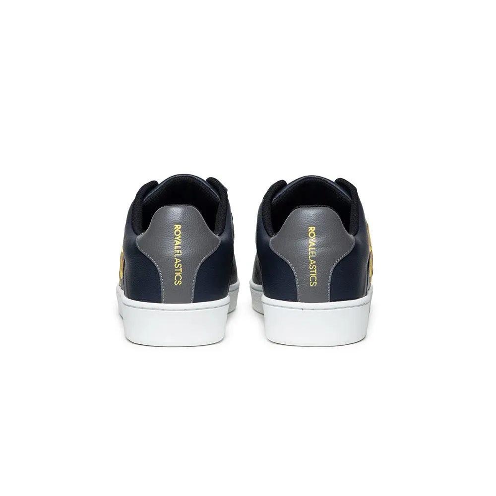 Men's Icon Navy Blue Logo Leather Sneakers 01912-538