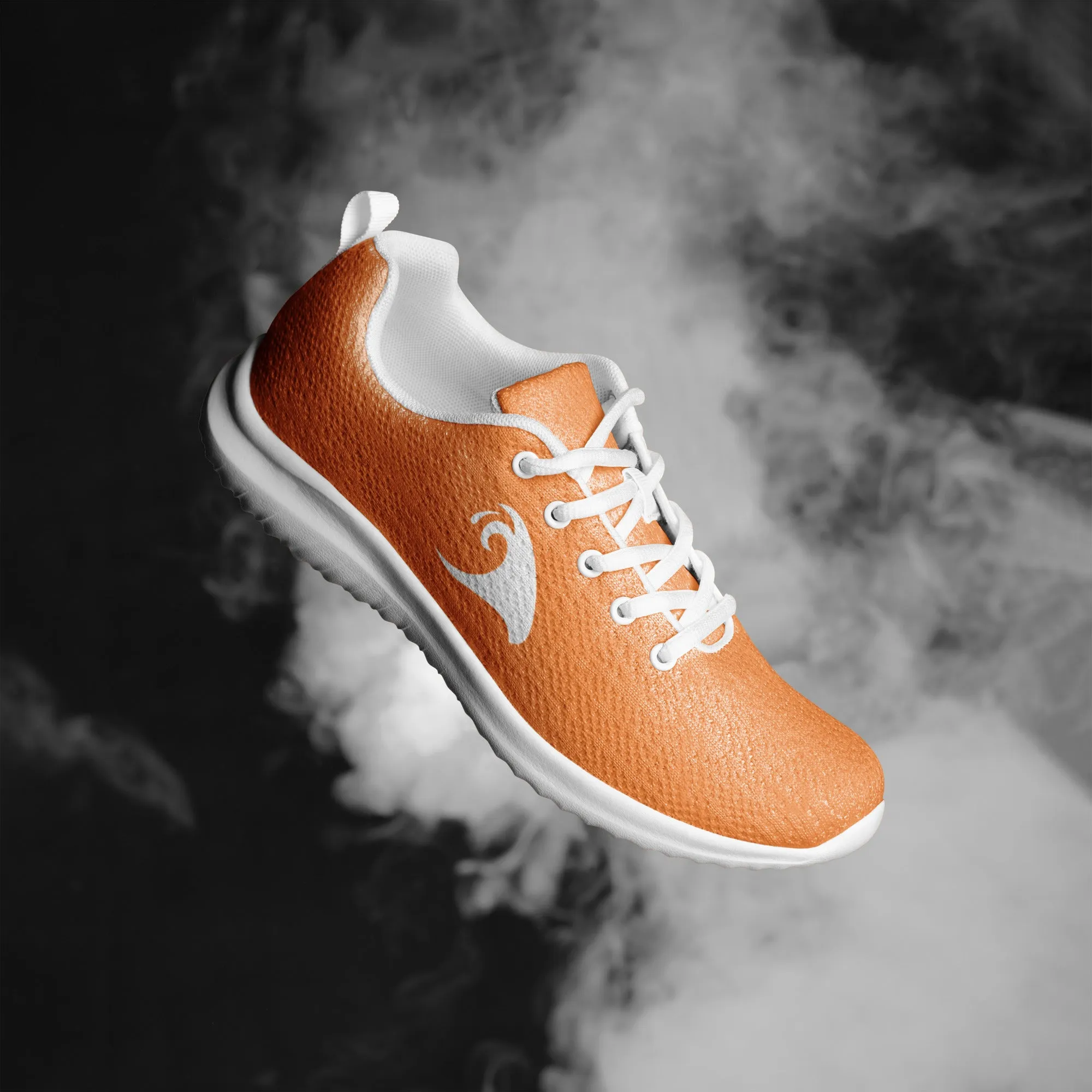 Men’s Orange Athleisure Shoes with Extremely Stoked Epic Wave Logo