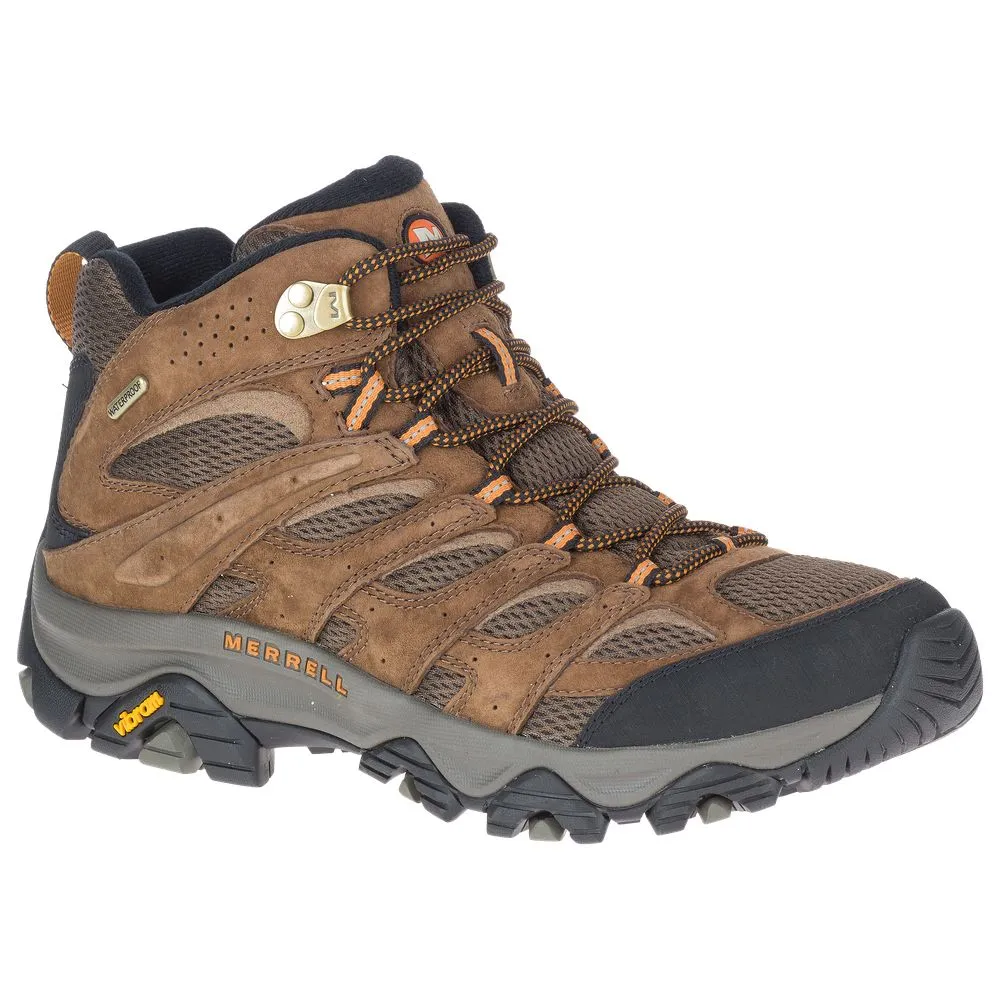 Merrell J035839W Moab 3 Mid Waterproof Hiking Boots for Men - Earth - 12W