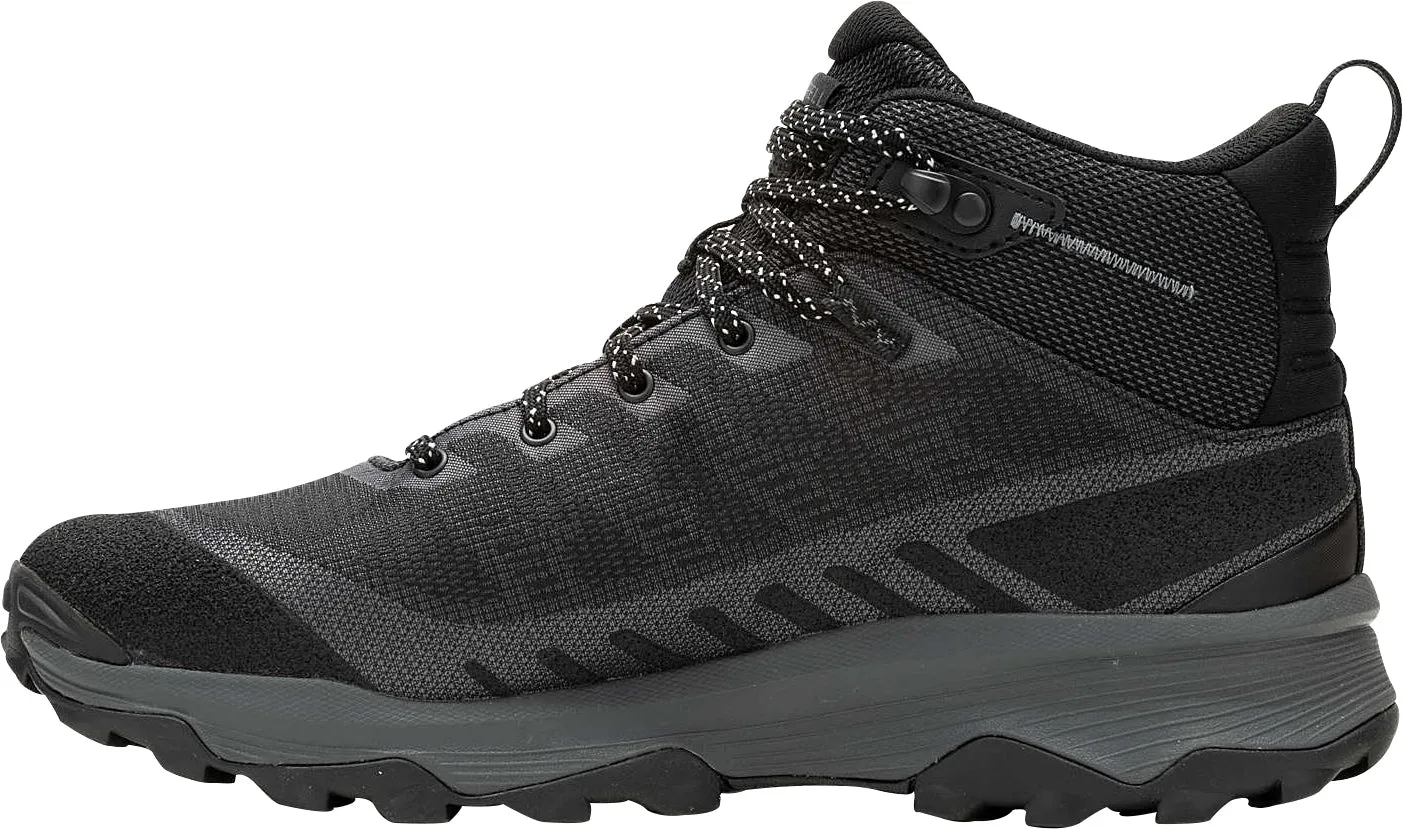 Merrell Speed Eco Mid Waterproof Mens Walking Boots - Black