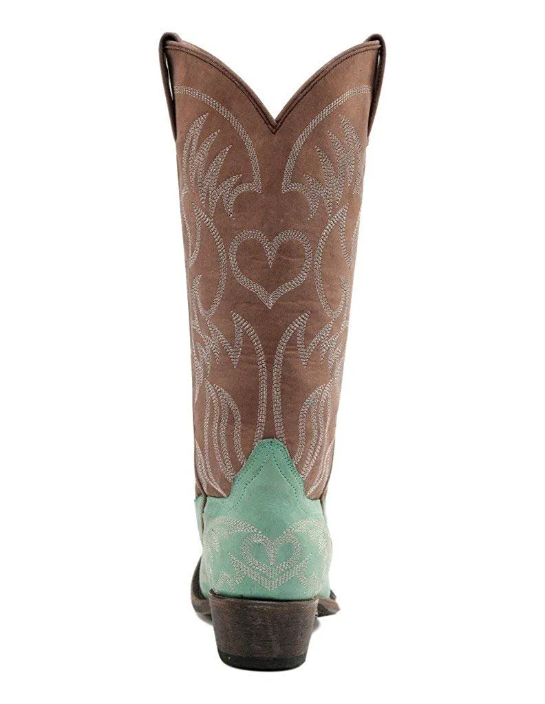 Miss Macie Western Boot Women Pure Prairie Snip Turquoise U6004-02