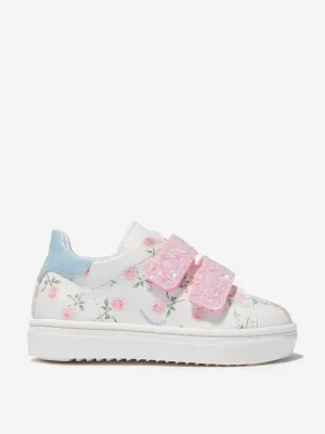 Monnalisa Girls Faux Leather Teddy Bear Trainers