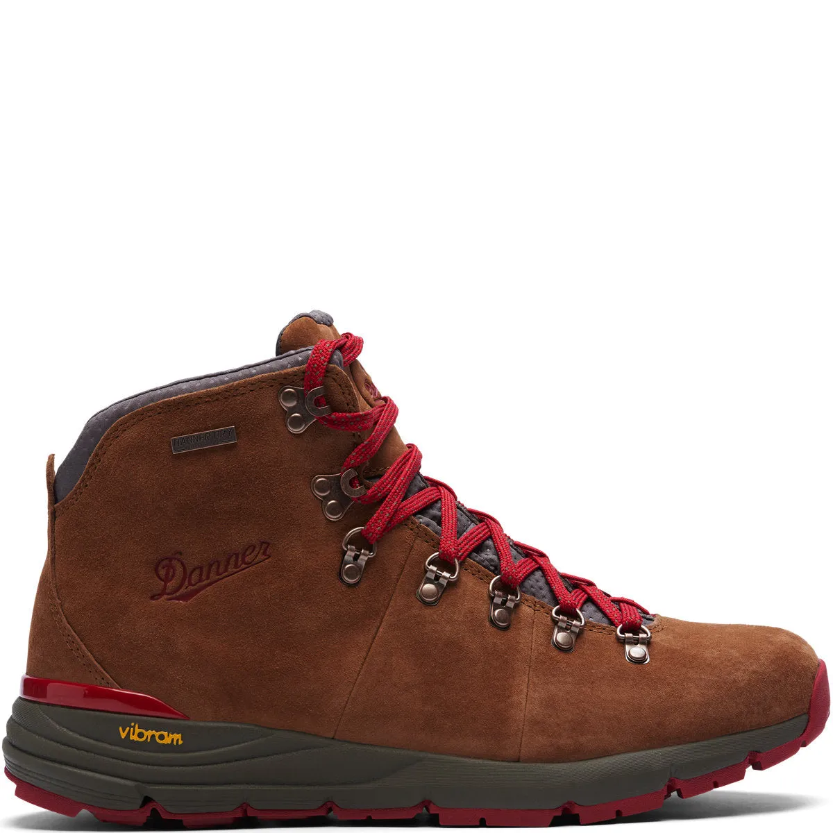 Mountain 600 4.5" Hiking Boot (Brown   Red)