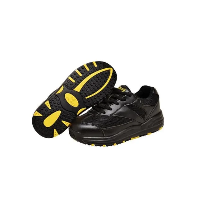 Mt. Emey 2151 Black - Children Oil/Slip Resistant Sneakers with Laces