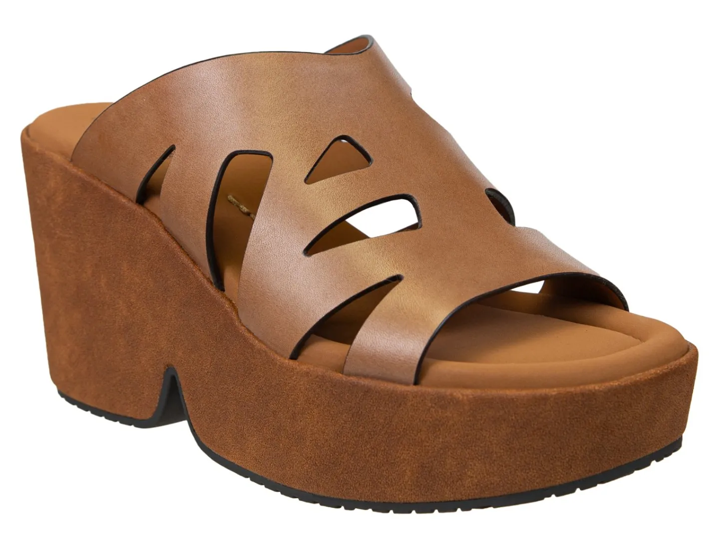 Naked Feet: BRIO in BROWN Heeled Sandals