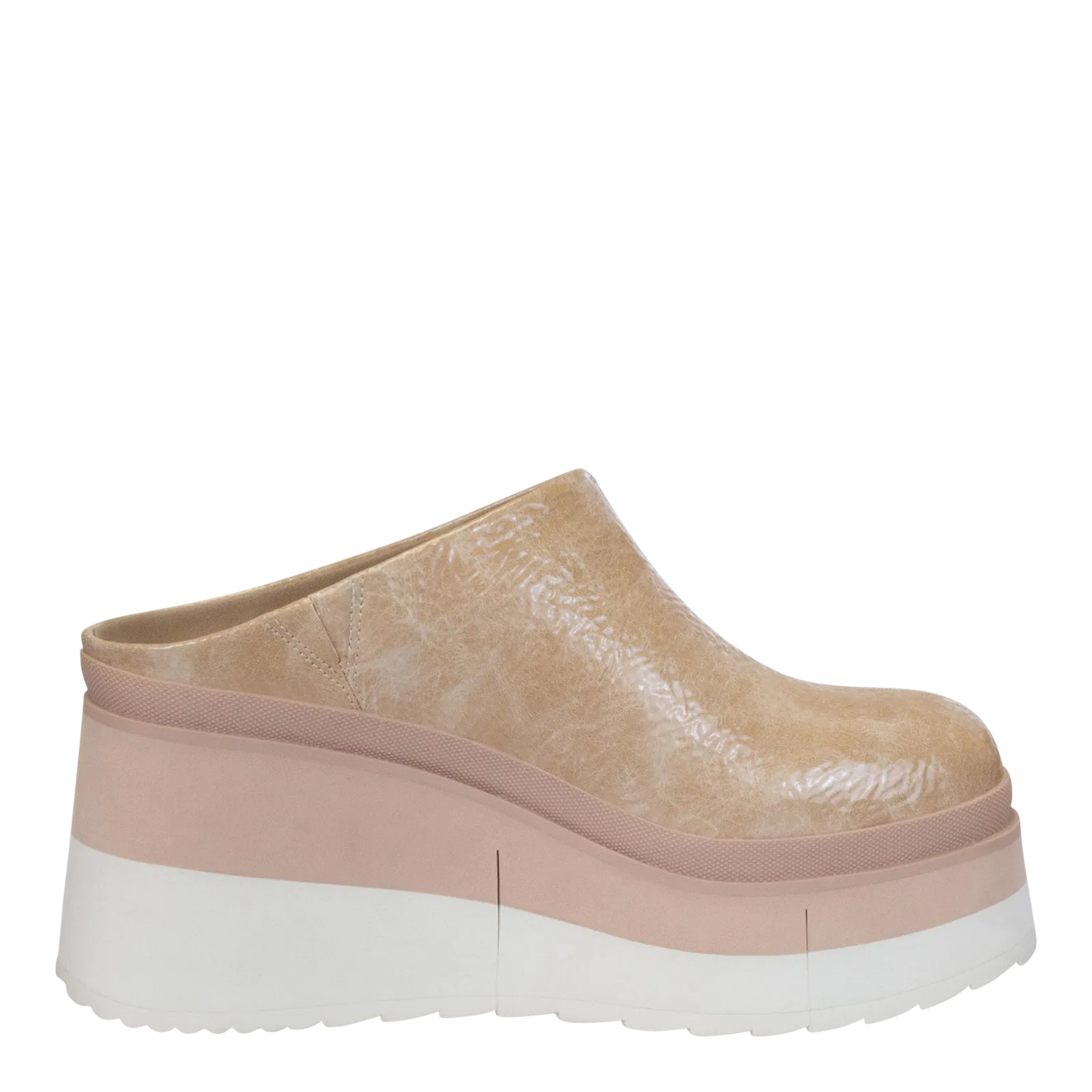 NAKED FEET - COACH in BEIGE Platform Clogs