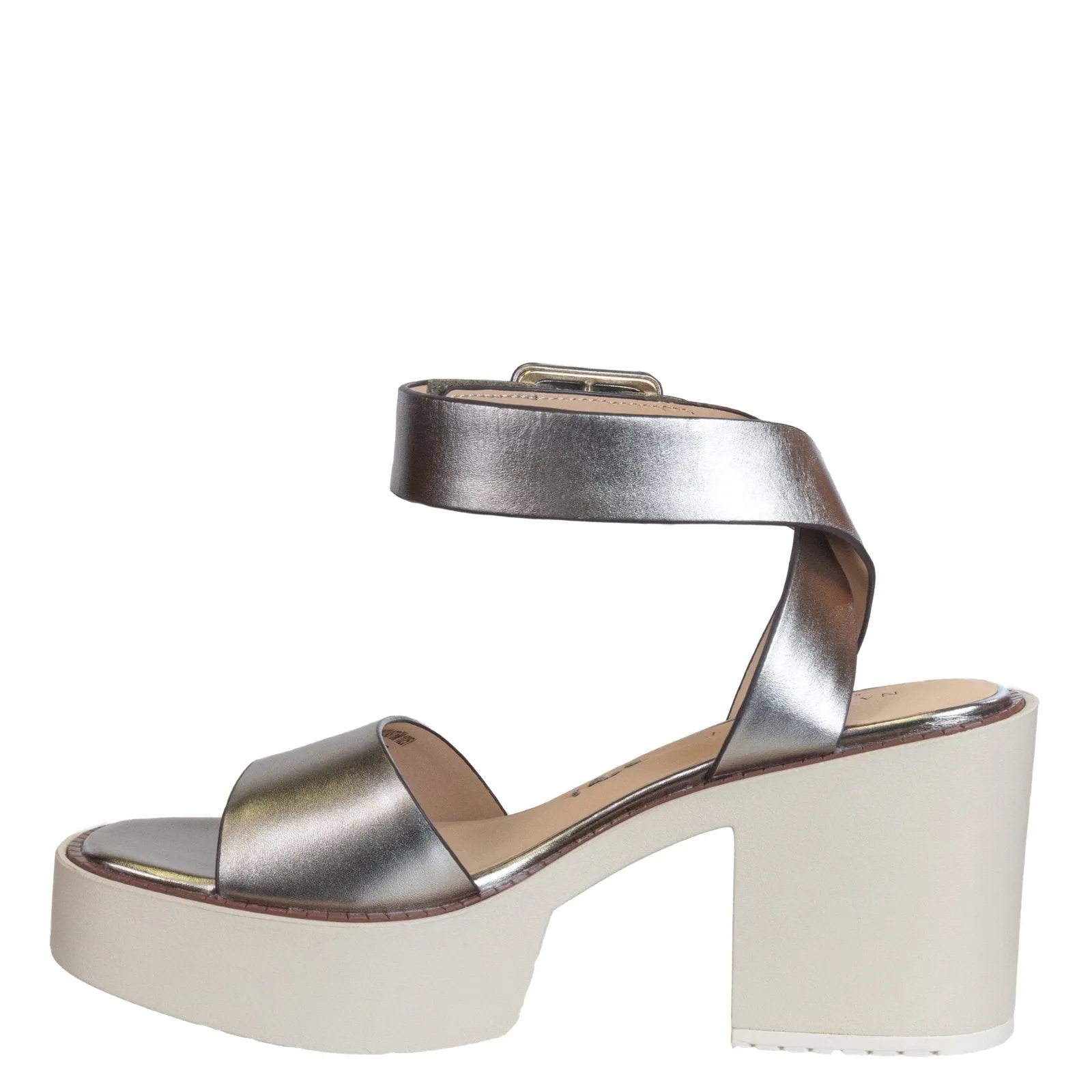 Naked Feet: ICONOCLAST in GUNMETAL Heeled Sandals