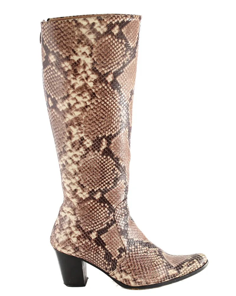 Natural Python Knee High