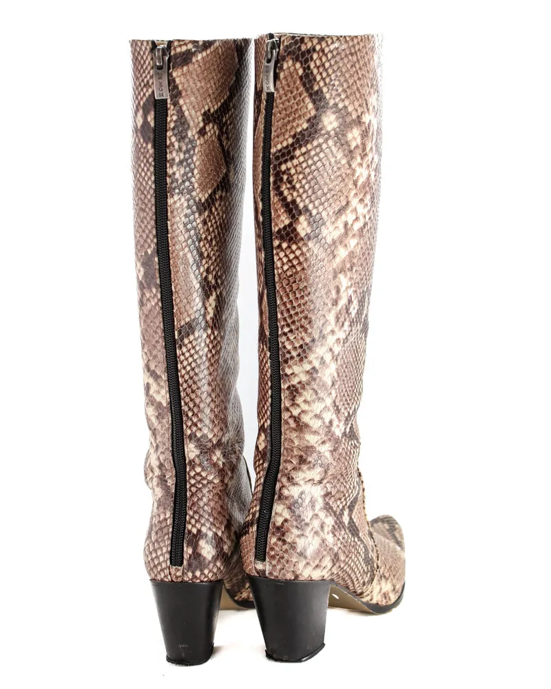 Natural Python Knee High