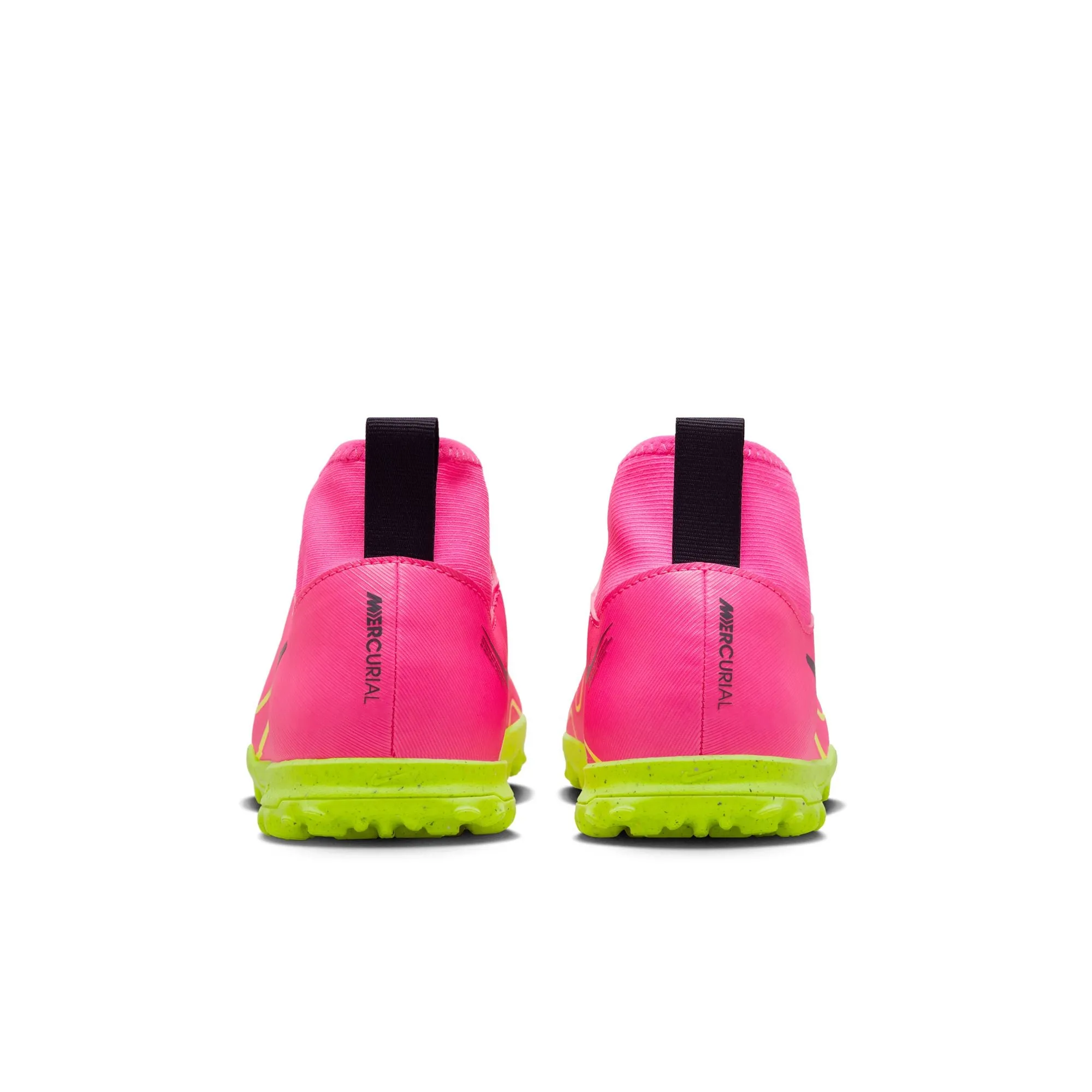 Nike Junior Zoom Mercurial Superfly 9 Academy TF Turf Soccer Shoes - PinkBlast/Volt