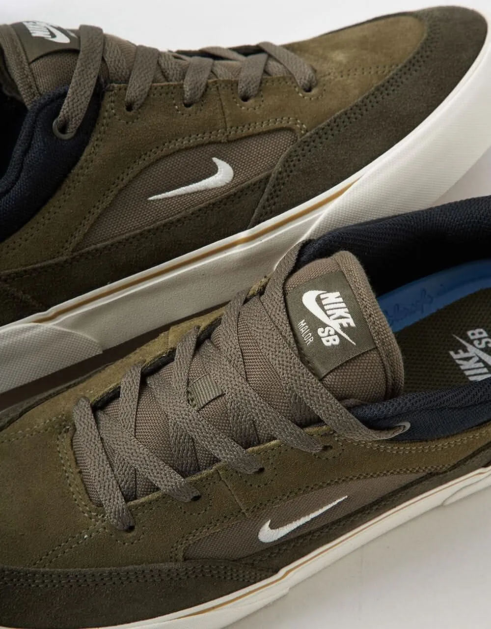 Nike SB Malor Skate Shoes - Medium Olive/Sail-Cargo Khaki-Black-Neutral Olive