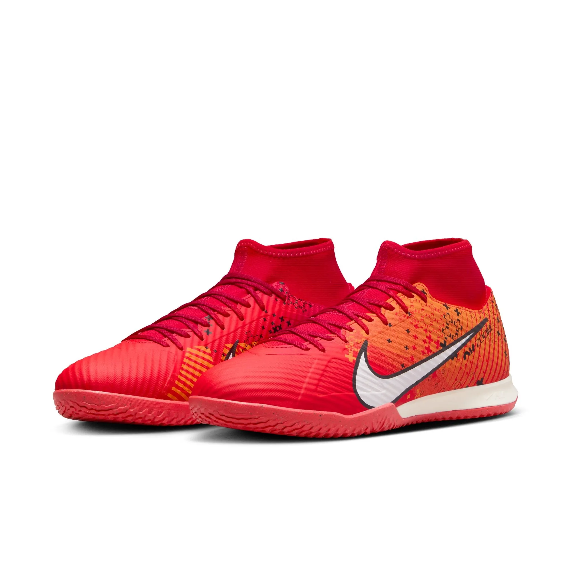 Nike Zoom Mercurial Superfly 9 Dream Speed Academy IC Indoor Soccer Shoe - Light Crimson/Pale Ivory/Bright Mandarin/Black