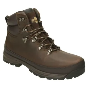 Northwest Territory Pelly Dark Brown Mens Waterproof Walking Hiking Boots