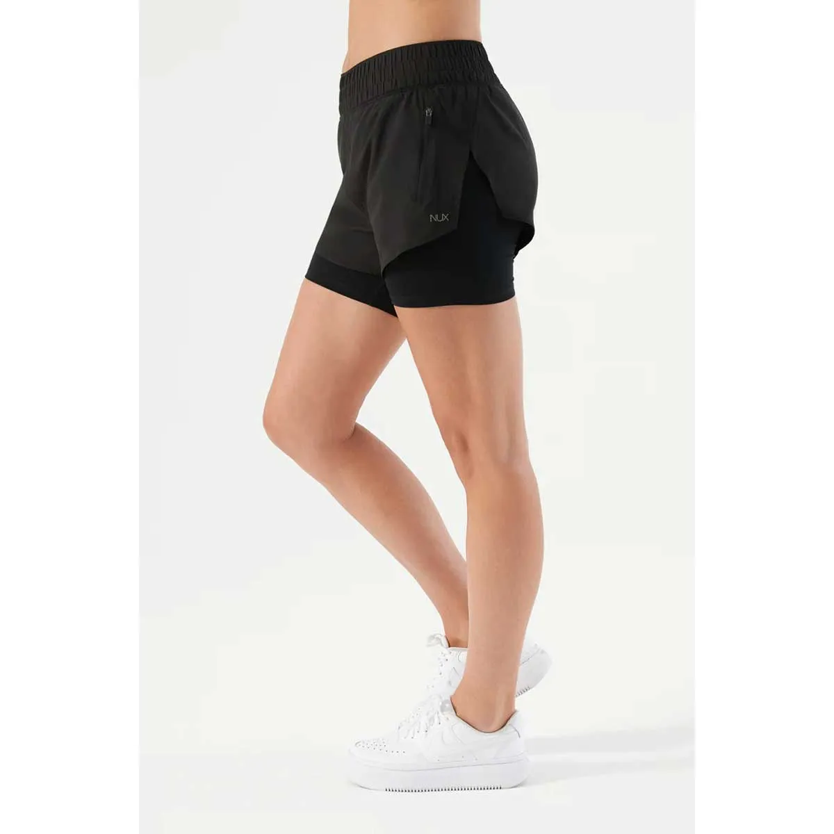 NUX Active Women's Flo Athletic Biker Shorts - Black