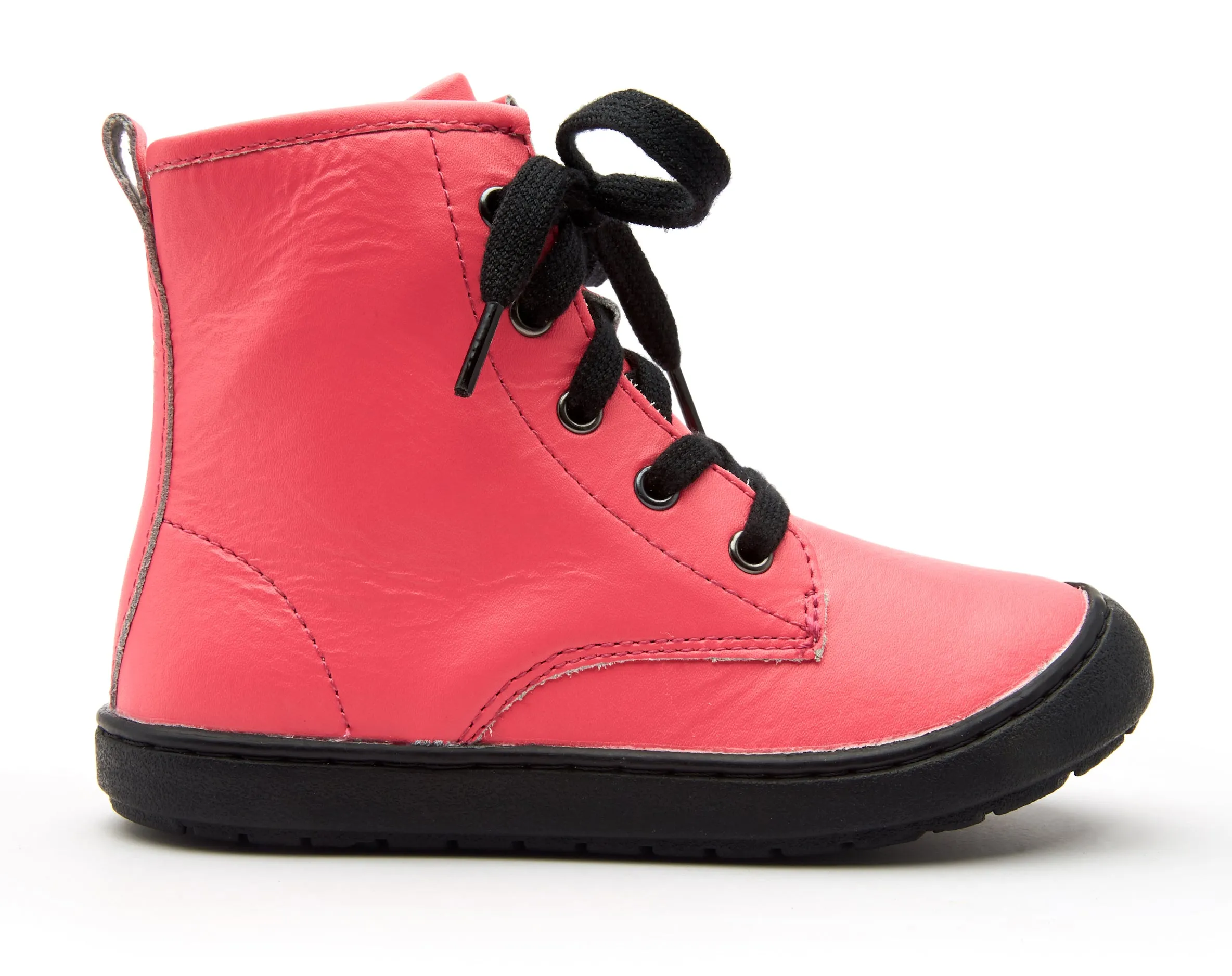 Old Soles Girl's 9005 Swagger High Top Lace Sneaker Boots - Neon Pink