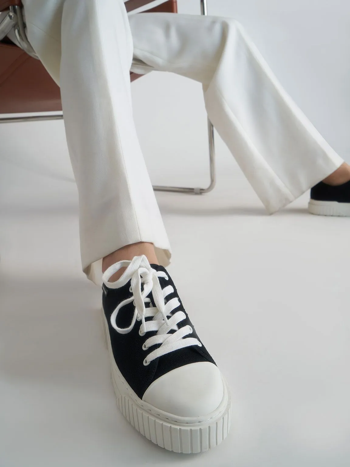 Organic Cotton Platform Sneakers