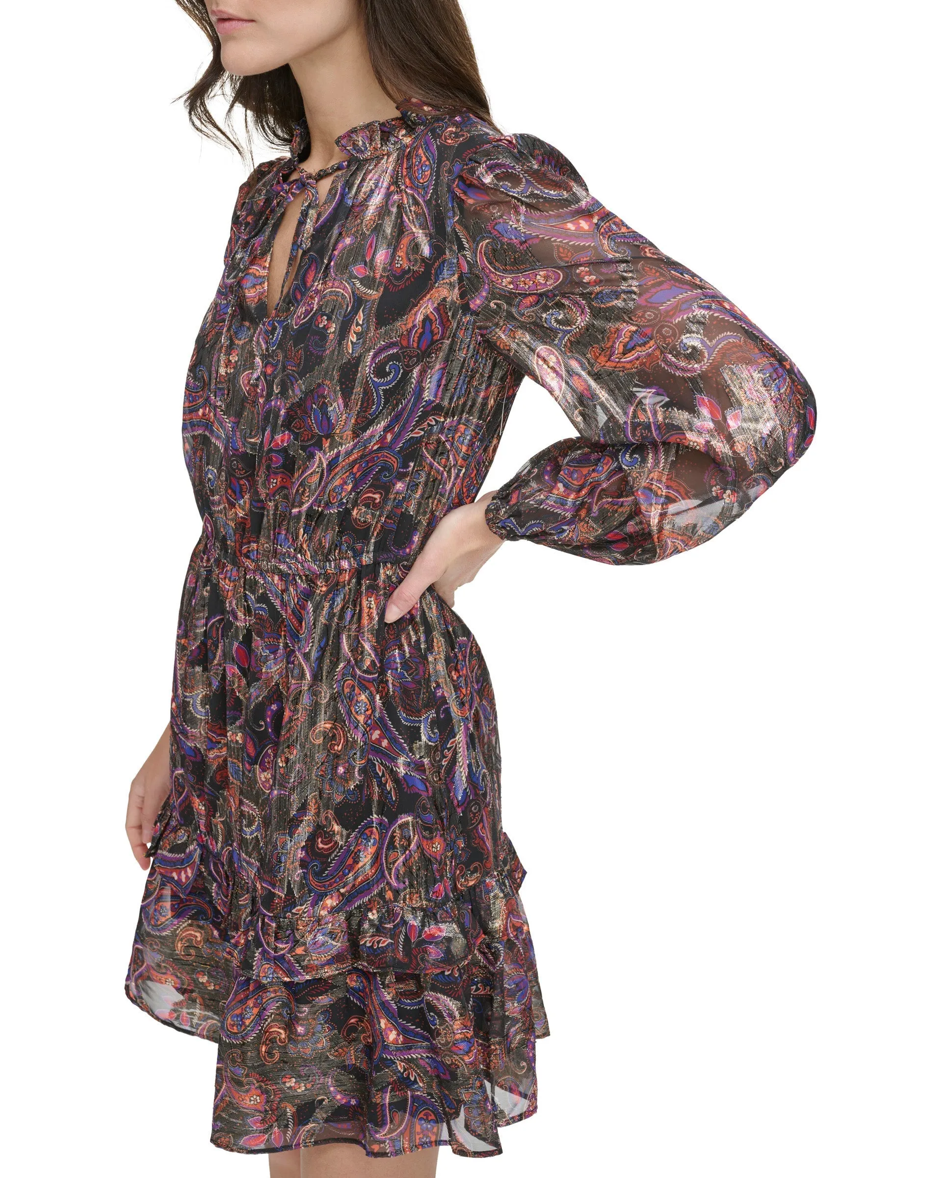 Paisley Printed Dress