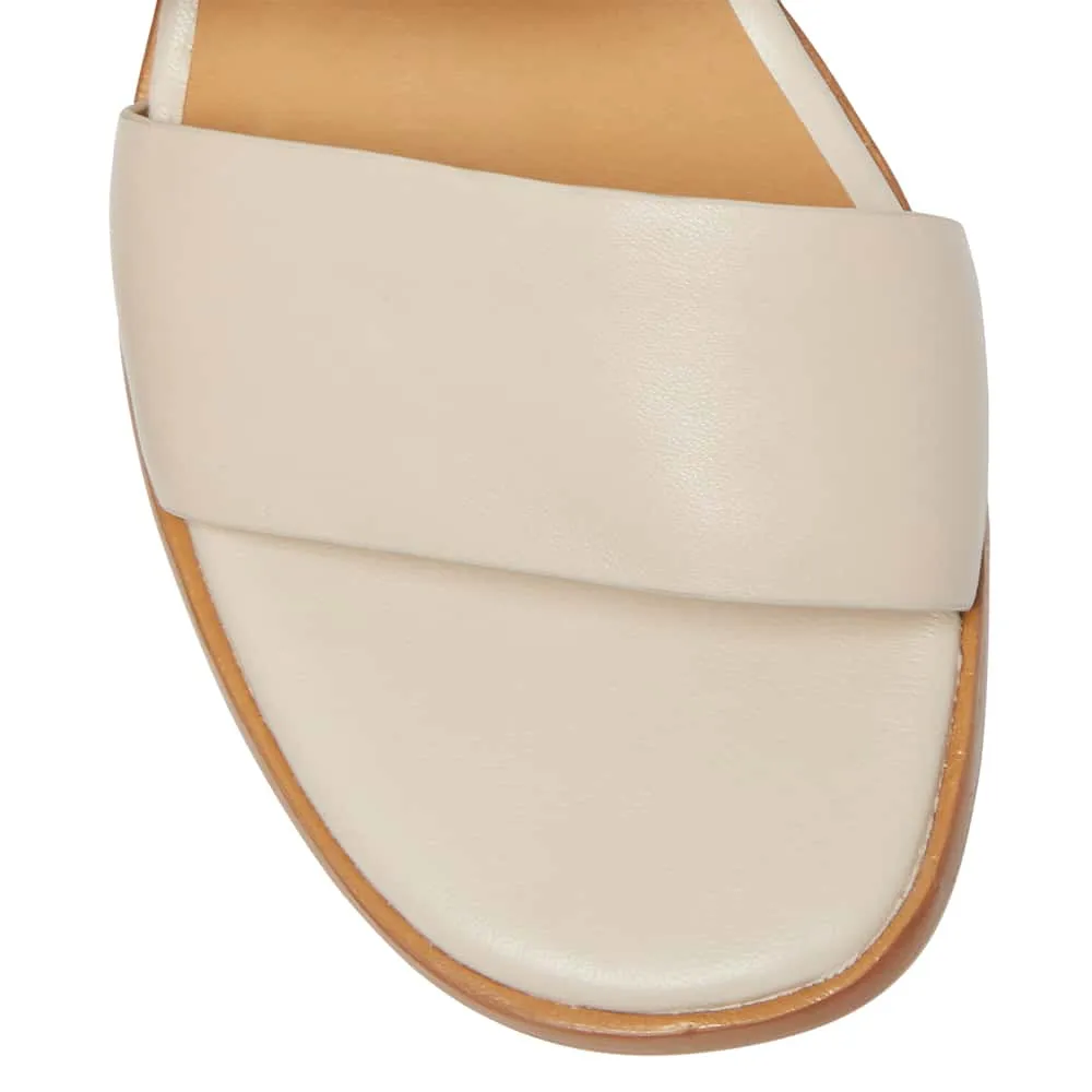 Percy Heel in Nude Leather