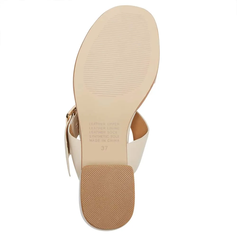 Percy Heel in Nude Leather