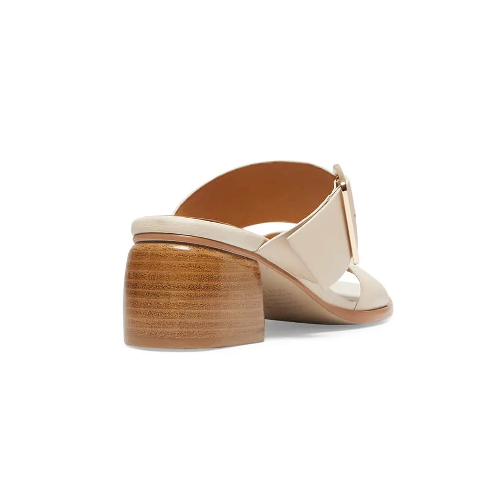 Percy Heel in Nude Leather