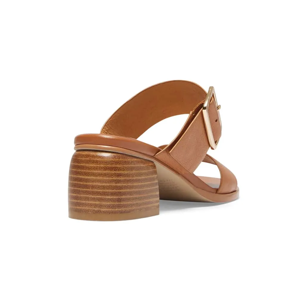 Percy Heel in Tan Leather