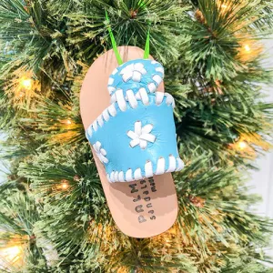 Petite PBs Sandal Ornament in Cruise Blue