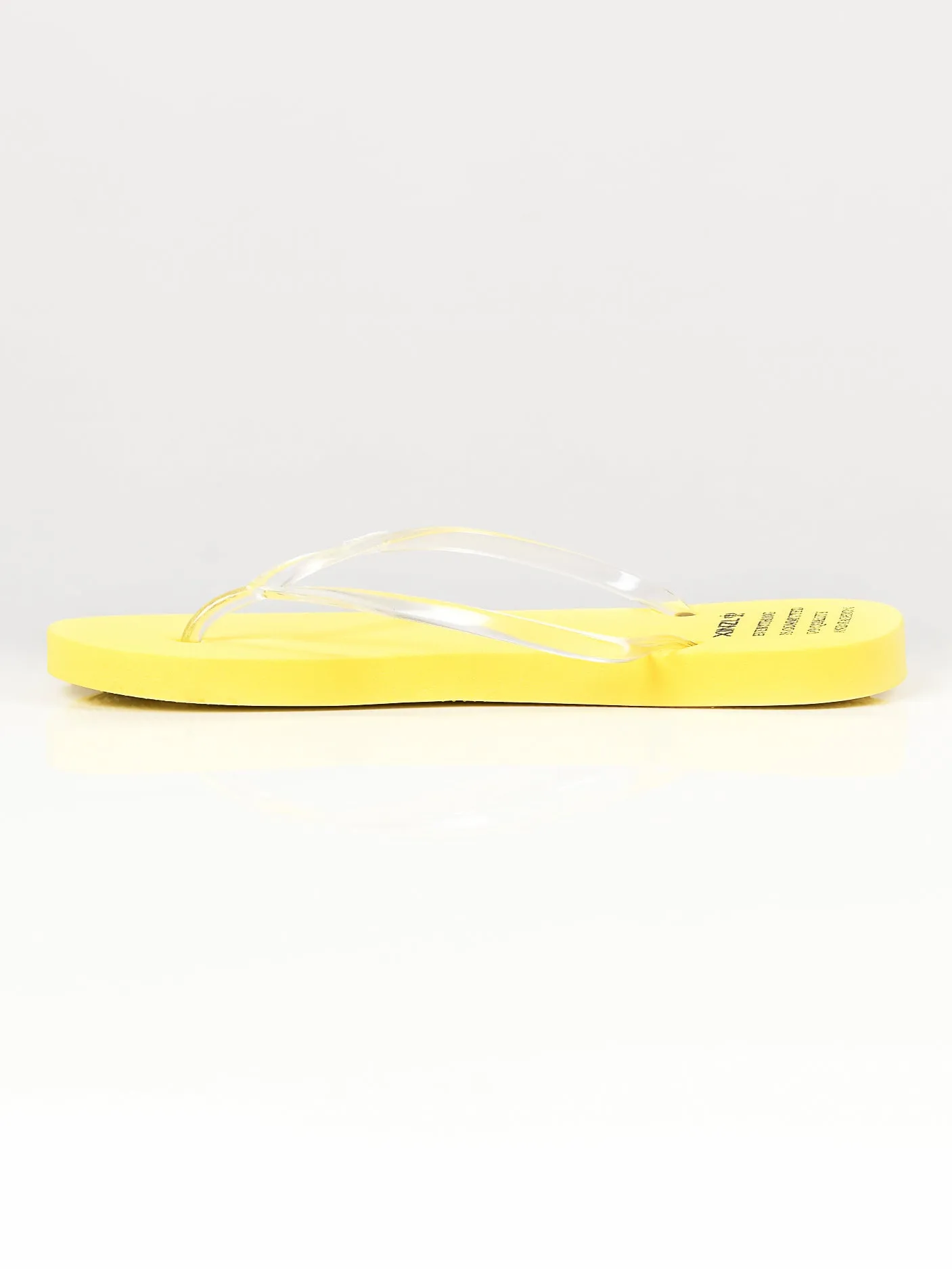 Plain Flip Flops - Yellow