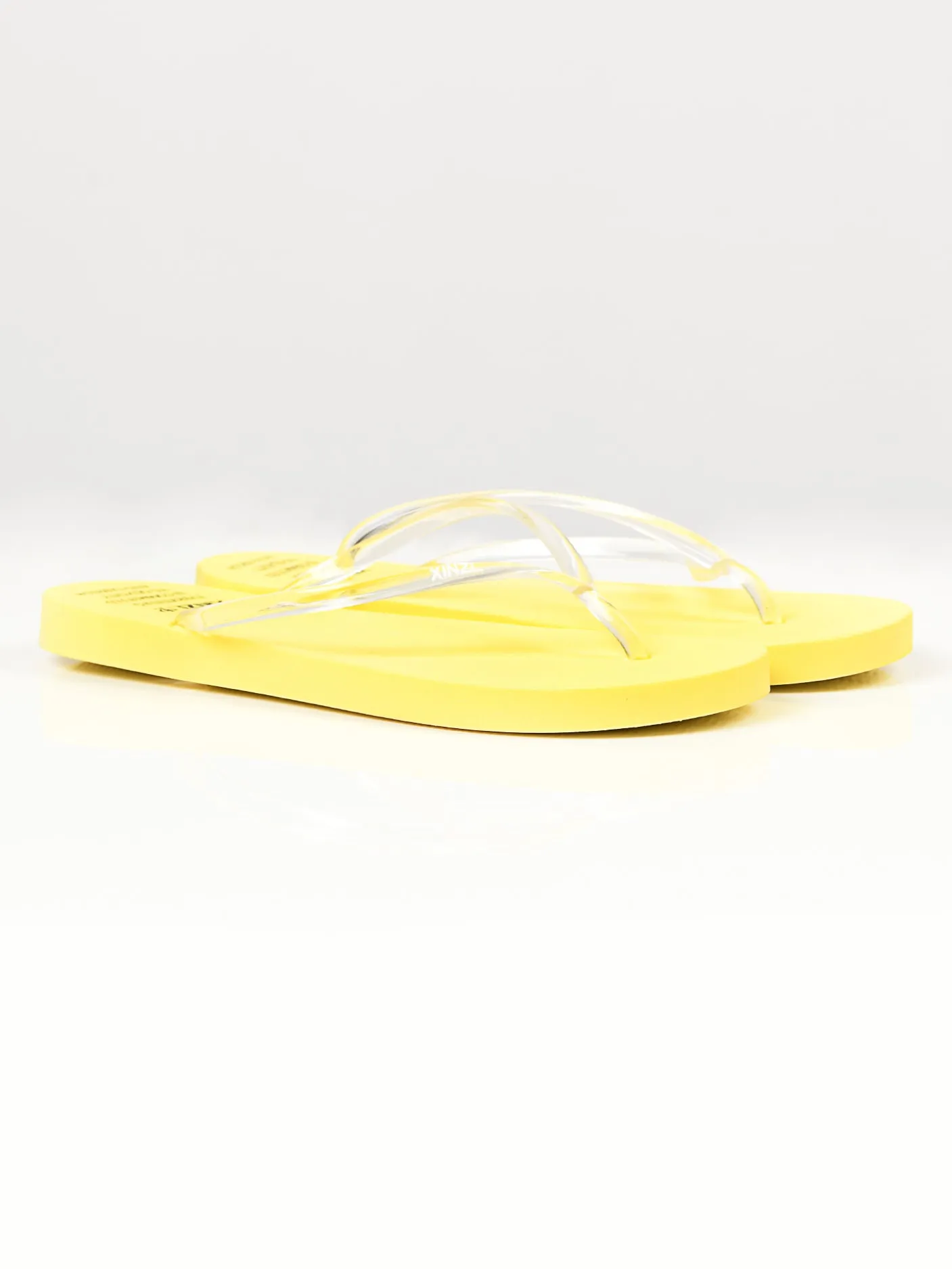 Plain Flip Flops - Yellow