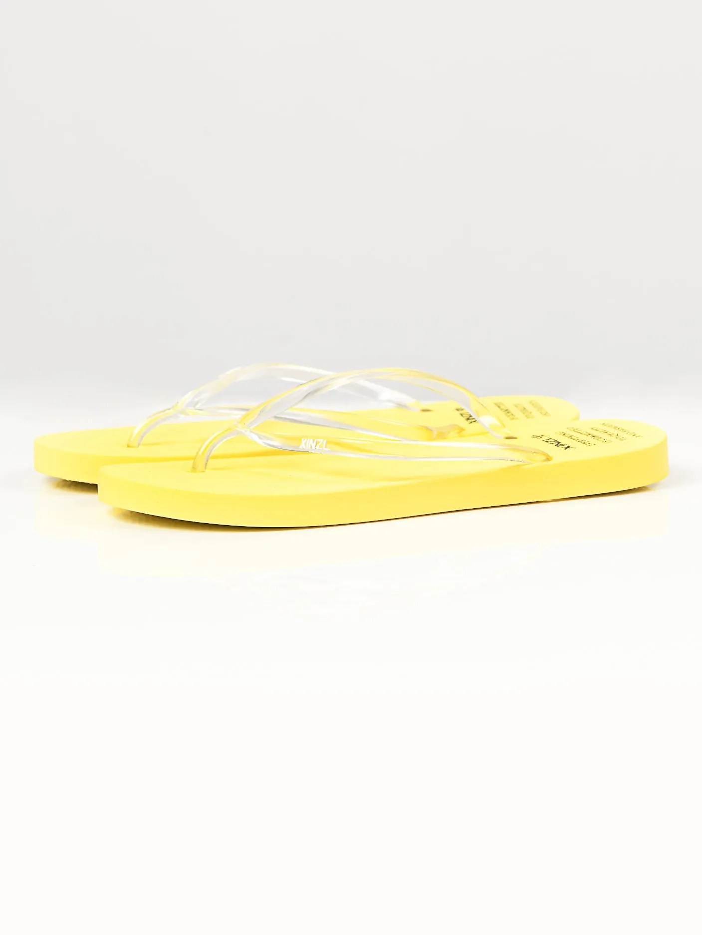 Plain Flip Flops - Yellow