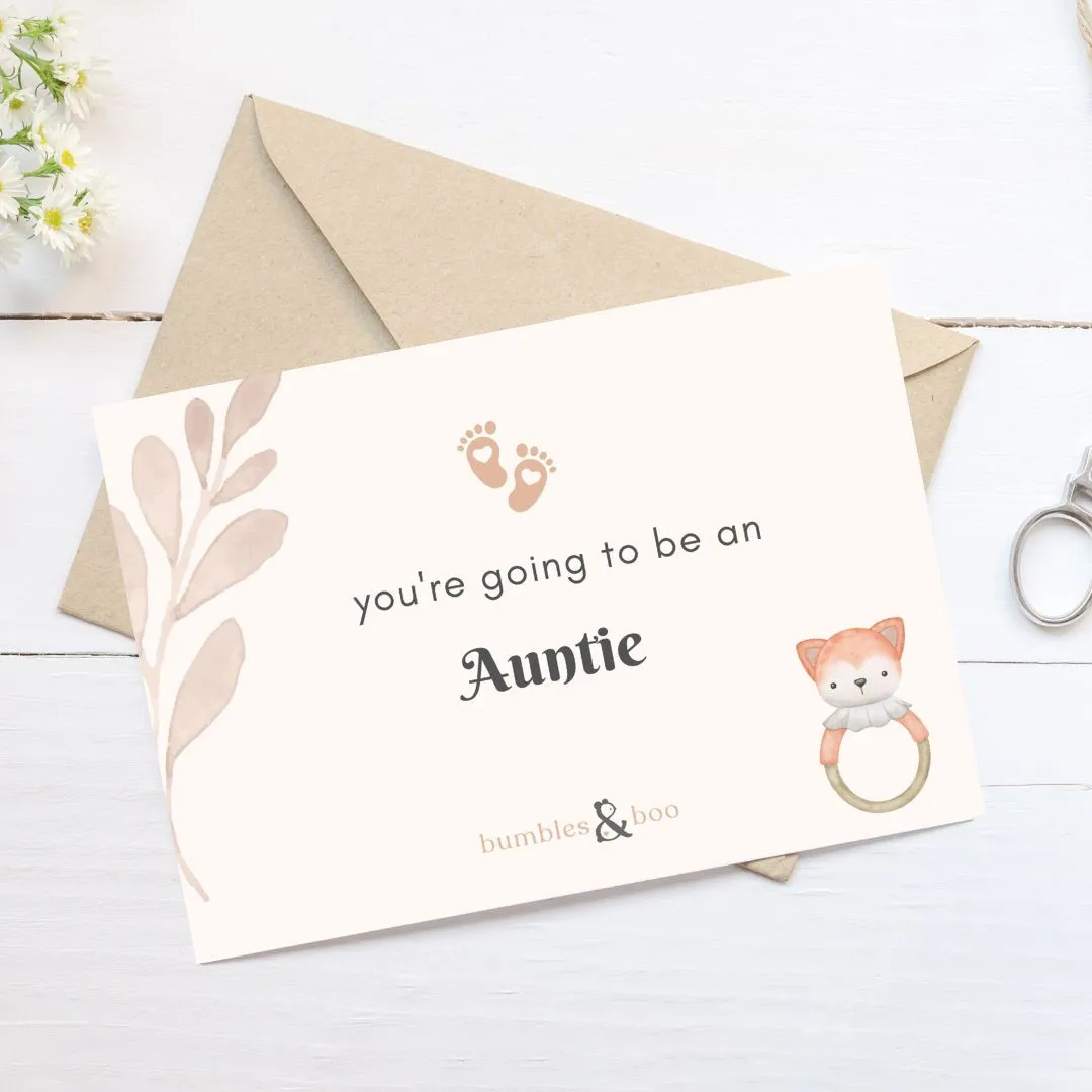 Pregnancy Reveal Gift - You're Going To Be An Auntie / Uncle / Both