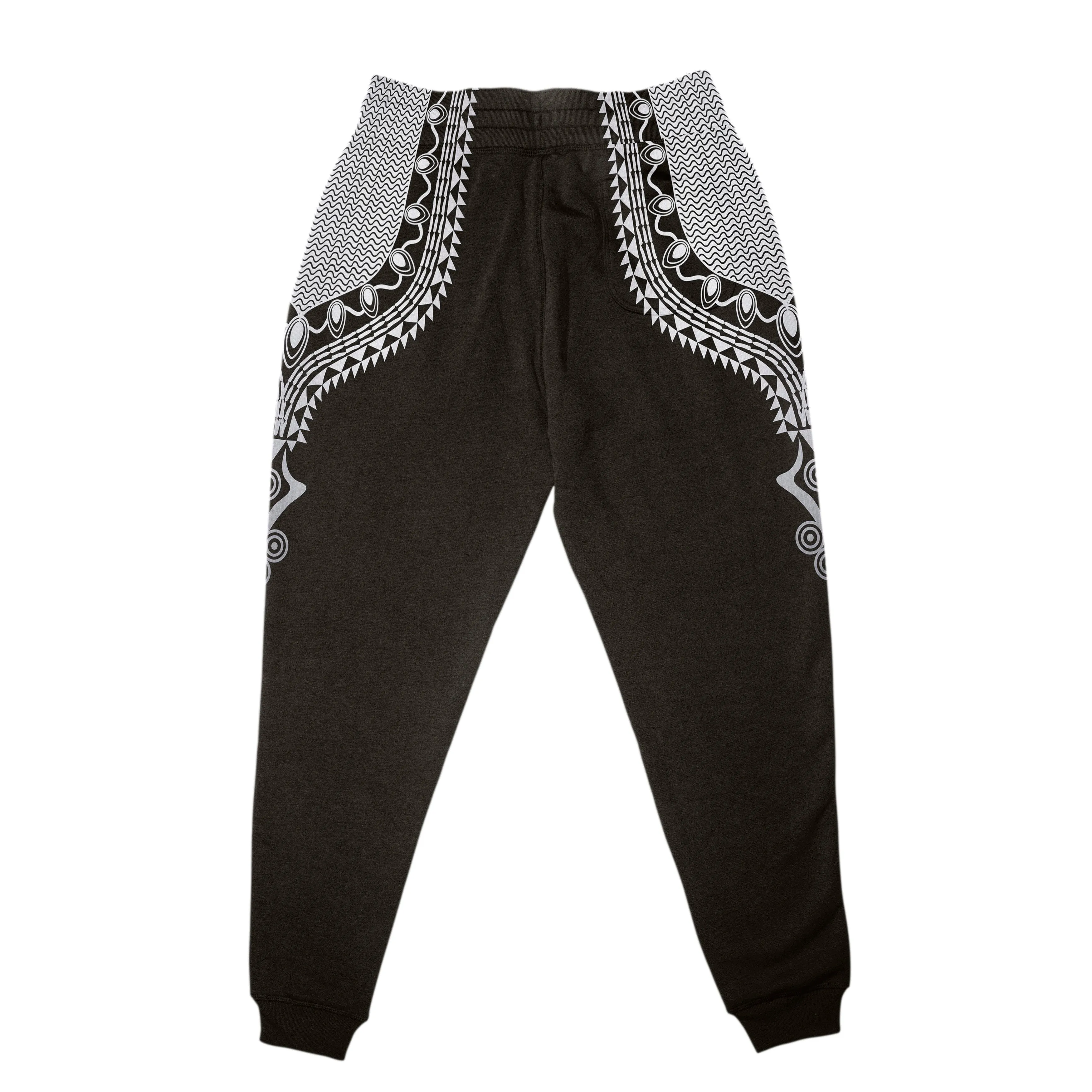 Printed Dashiki Color Black Joggers