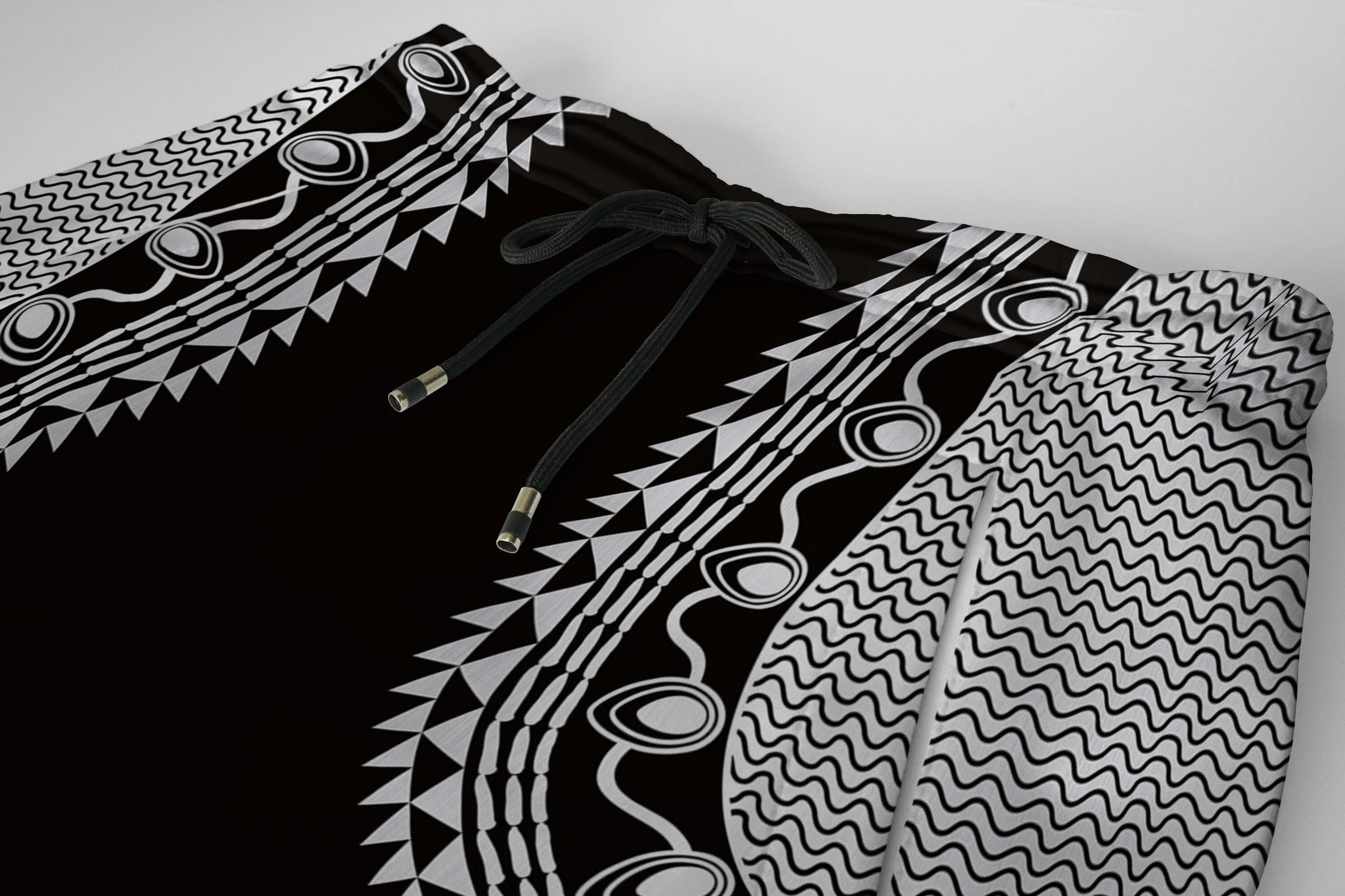 Printed Dashiki Color Black Joggers