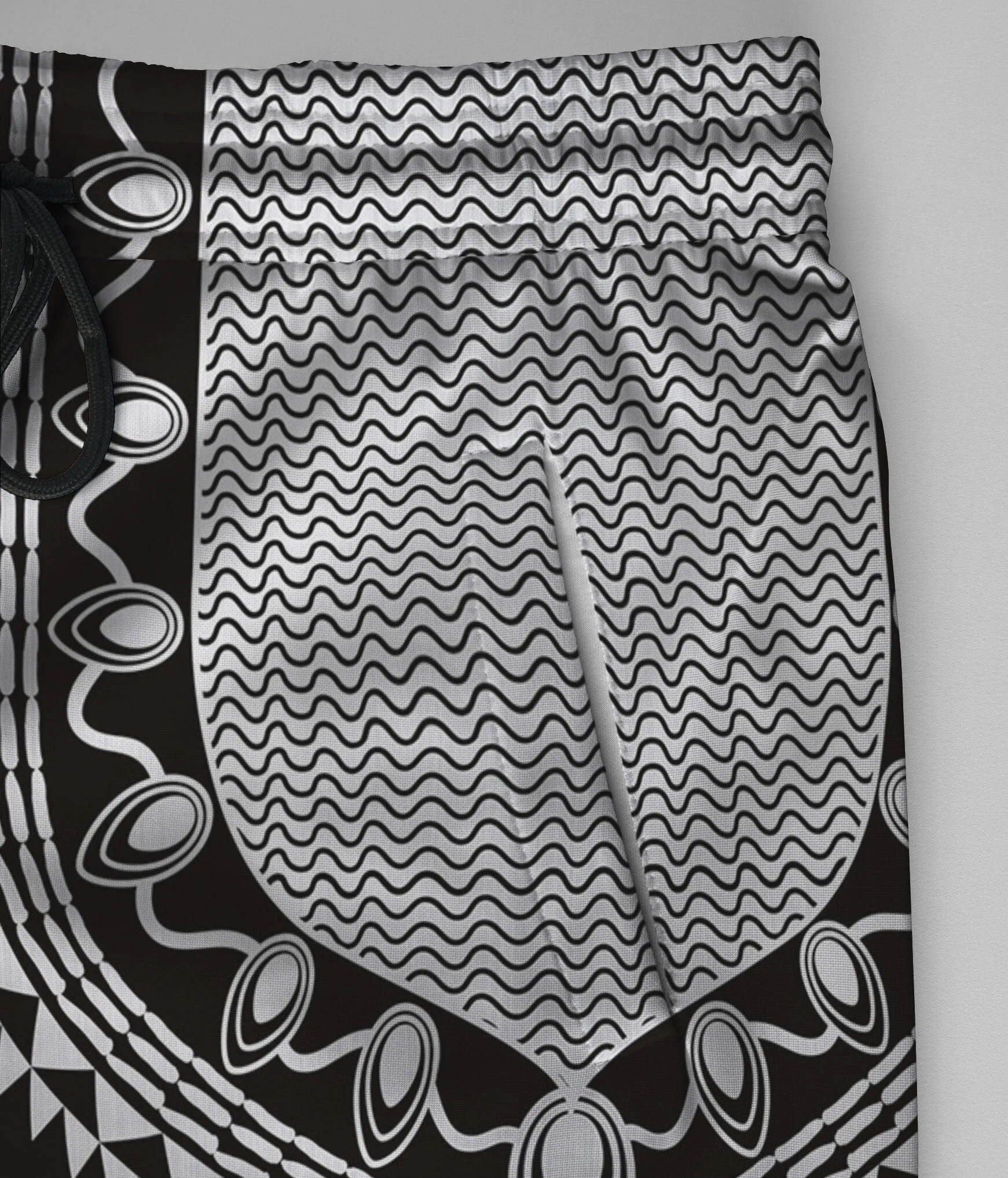 Printed Dashiki Color Black Joggers