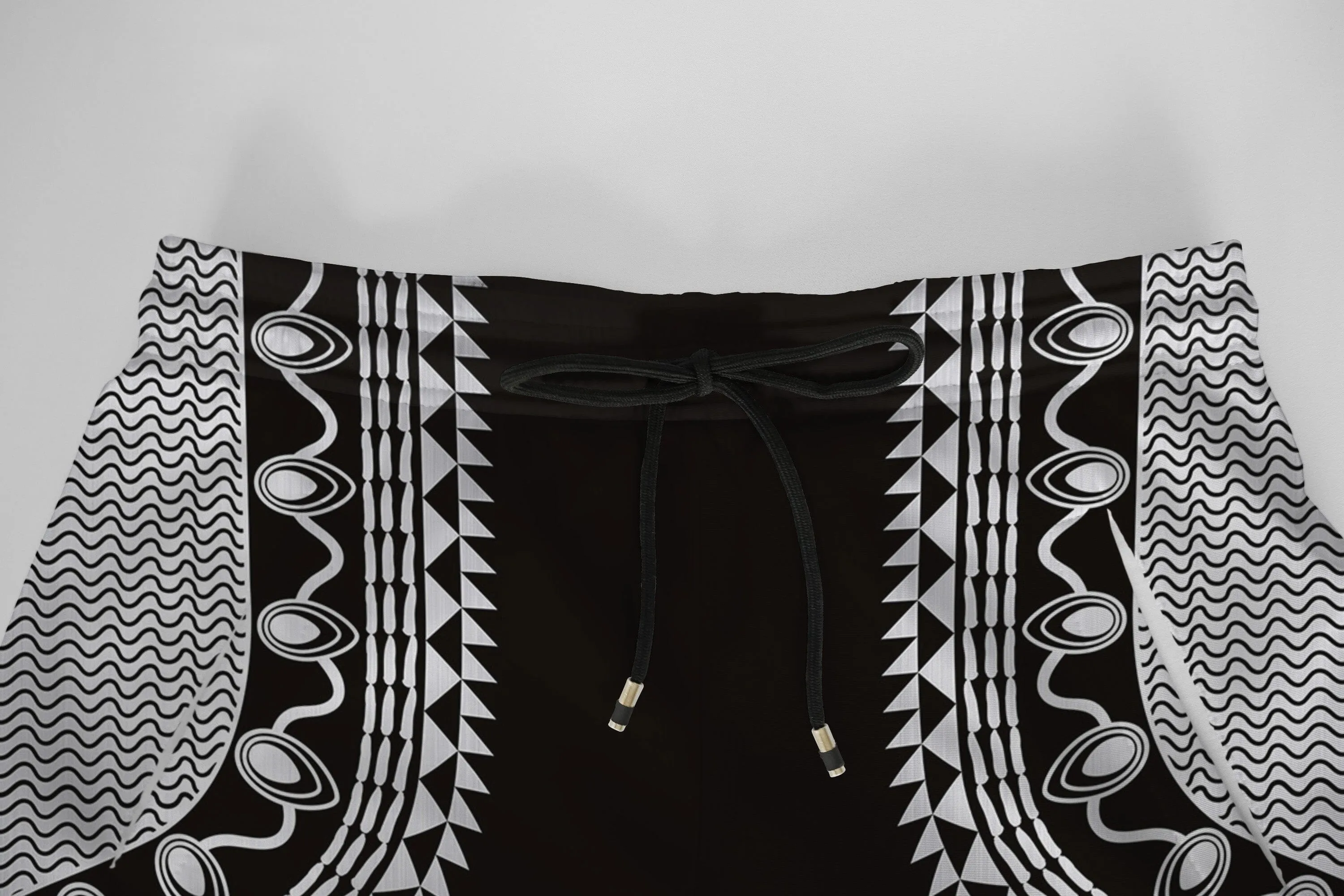 Printed Dashiki Color Black Joggers