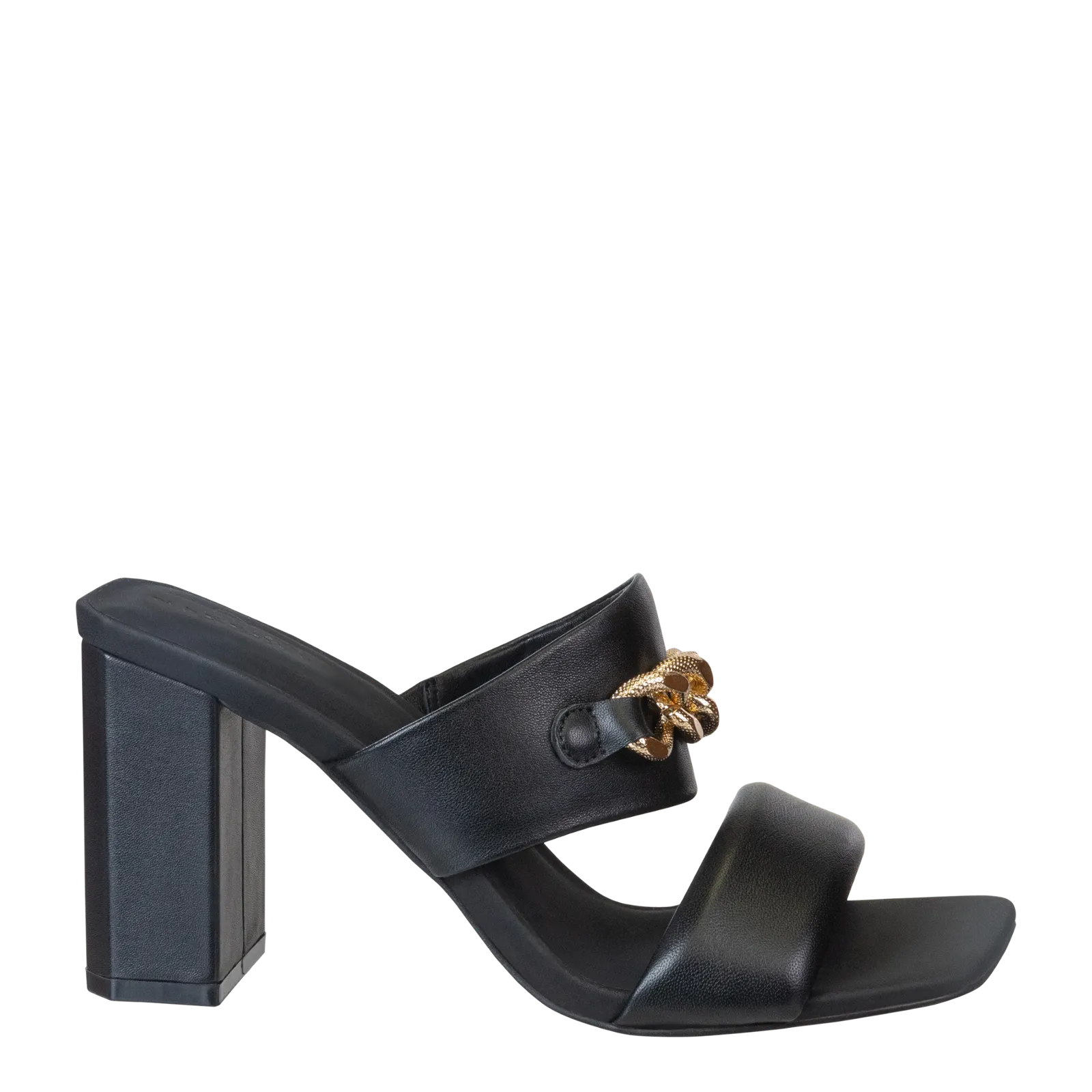 PROPRIETY in BLACK Heeled Sandals