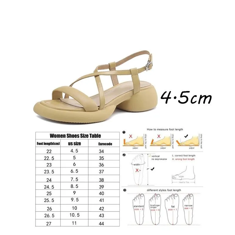 Purpdrank - High Waterproof Thick Bottom Open Toe Sandals Women's Summer All-match Thick-heeled High-heeled Shoes Fashion All-match