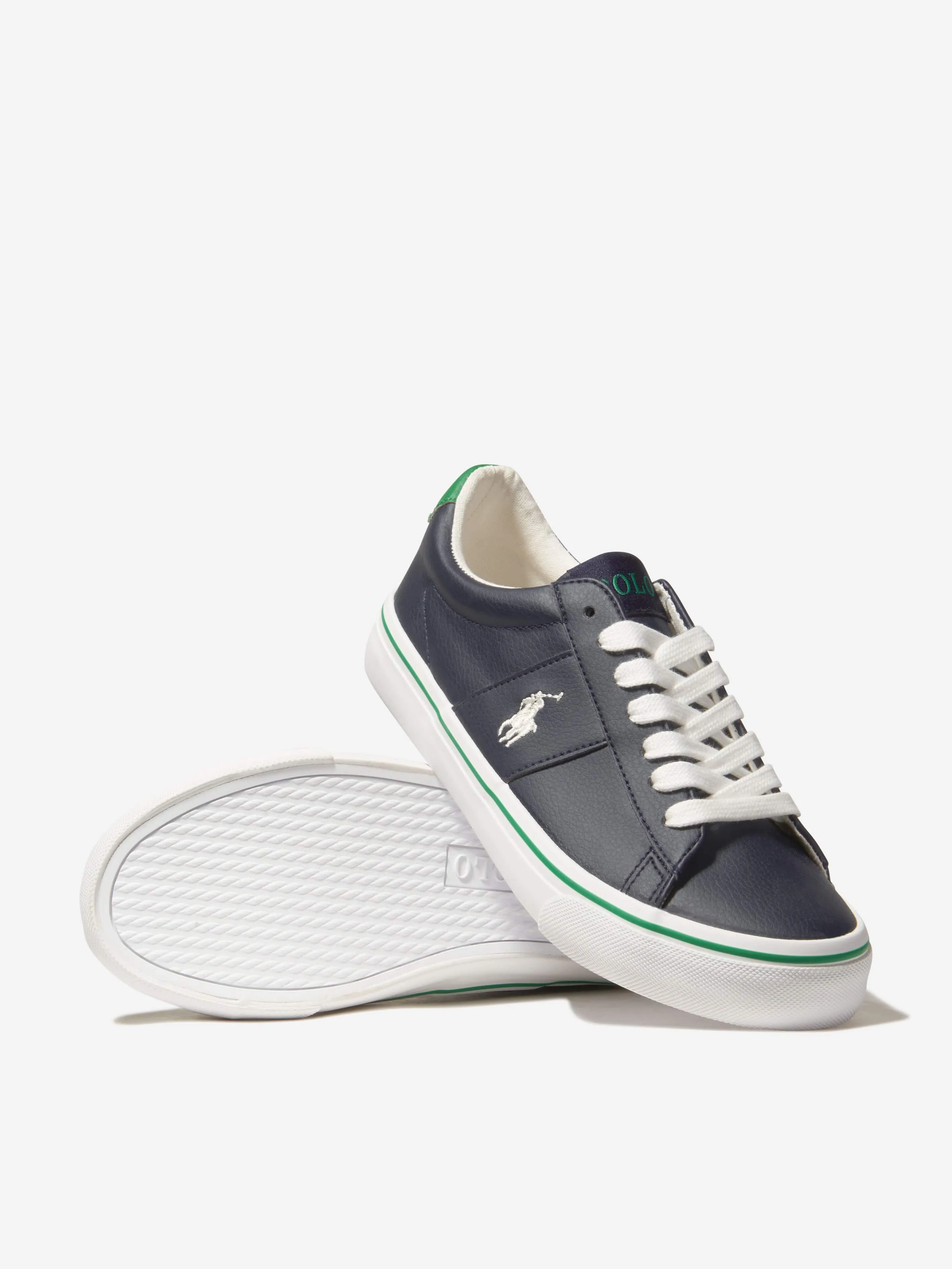 Ralph Lauren Boys Sayer Trainers in Navy