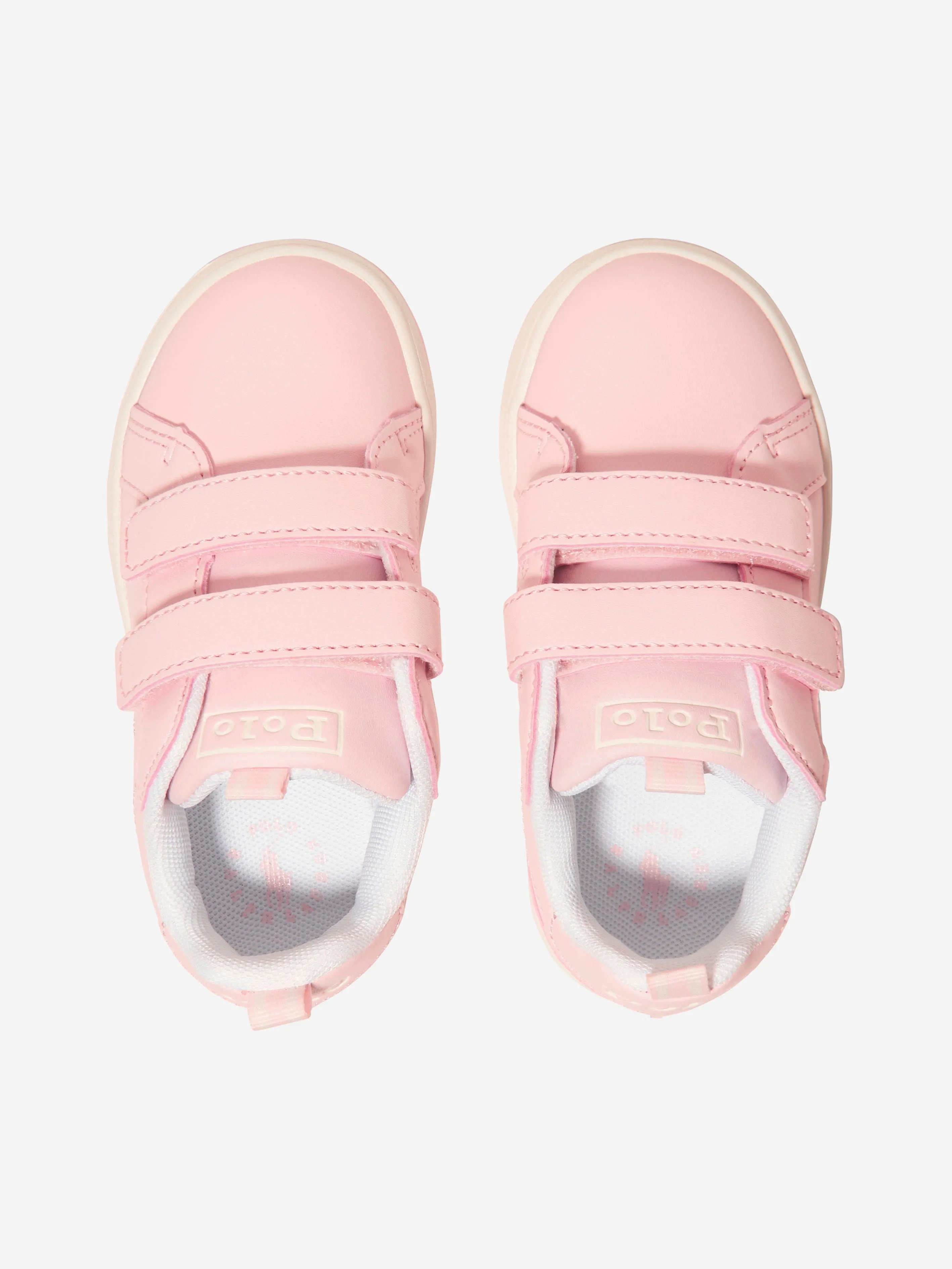 Ralph Lauren Girls Heritage Court EZ Trainers