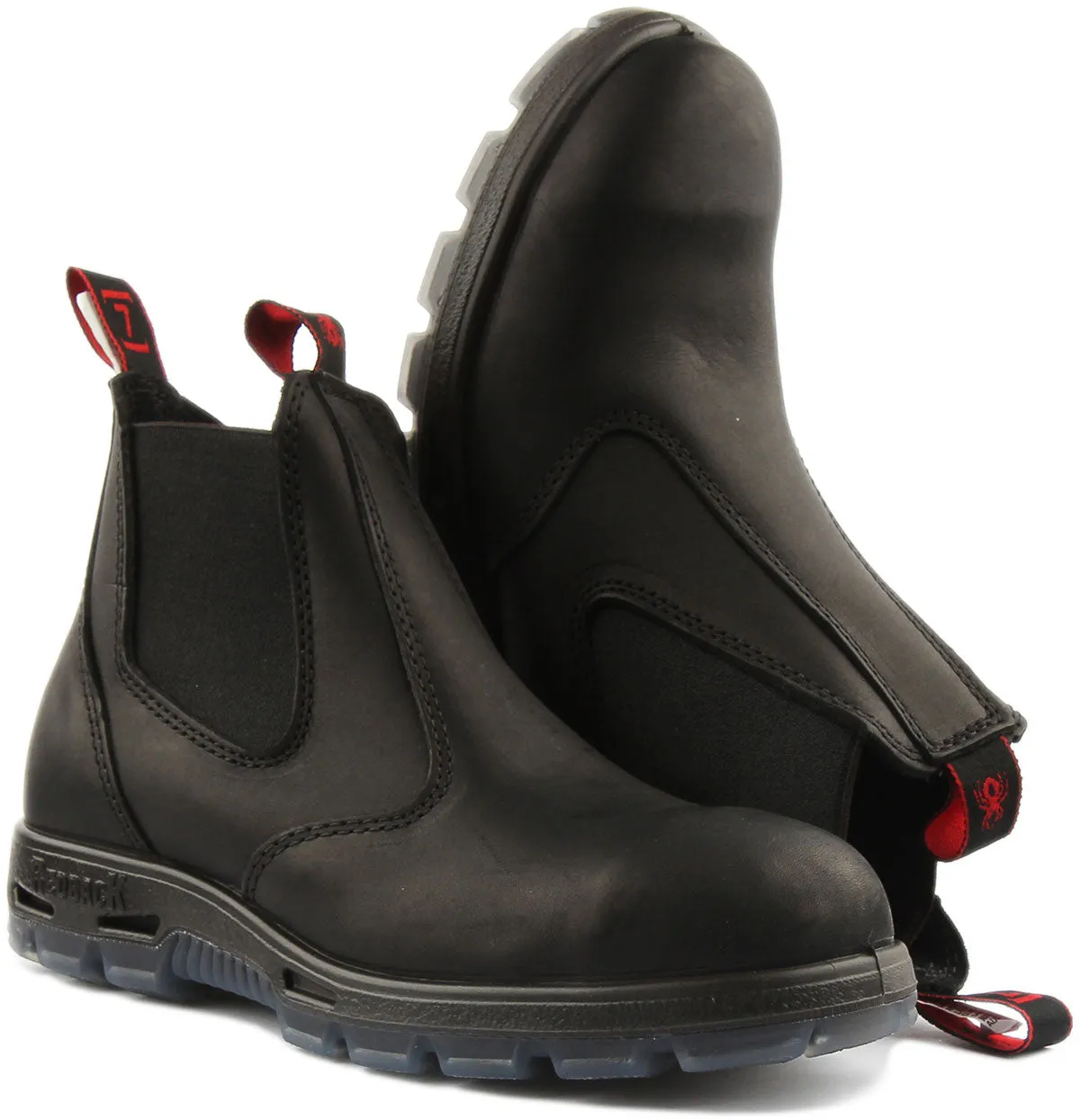 Red Back Usbbk In Black | Steel Toe