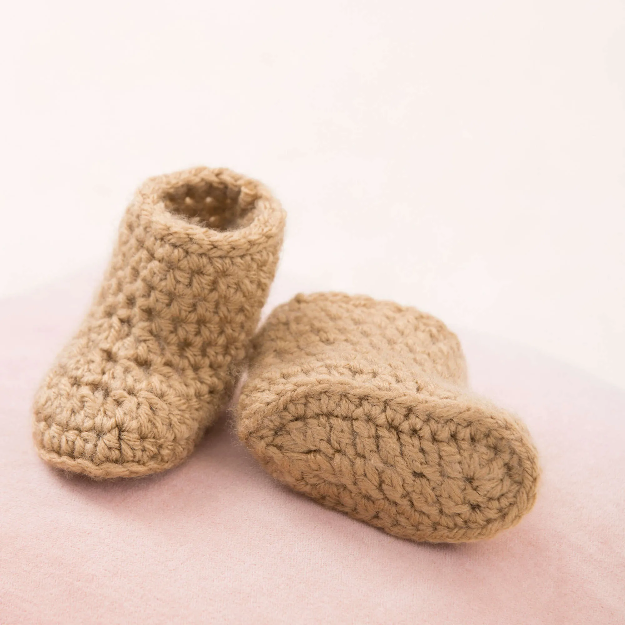 Red Heart Crochet Warm Baby Boots