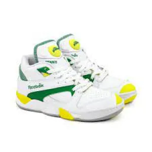 Reebok Court Victory Pump White/Green Acid/Yellow 100203282