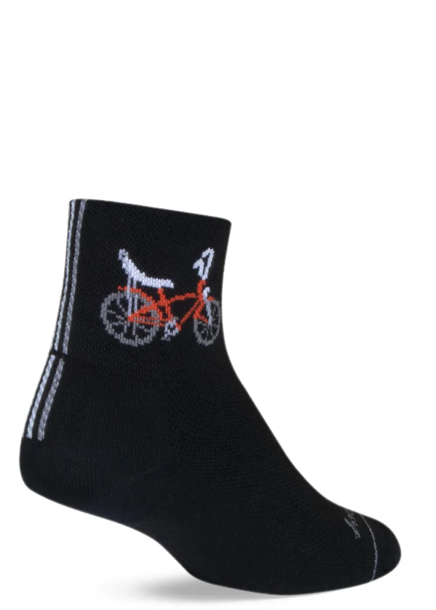 Retro Bike Athletic Socks