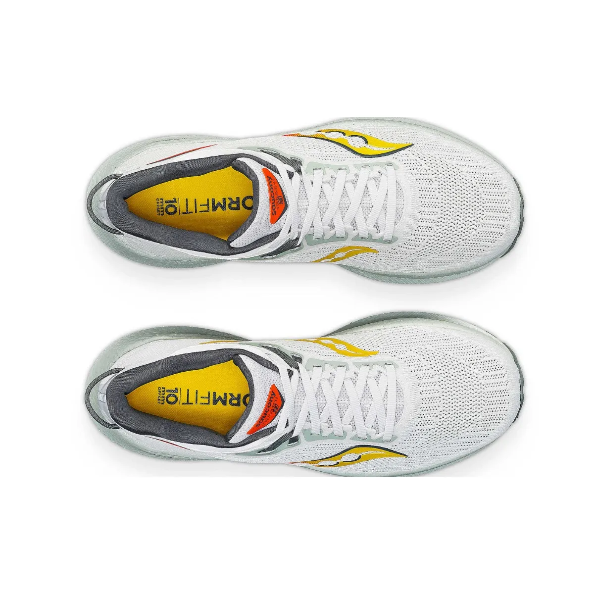 Saucony Triumph 21 White Yellow SS24 Sneakers